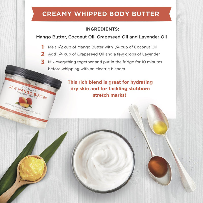 Sunaroma Body Butters for Skin and Hair (Mango Butter) Mango Butter - BeesActive Australia