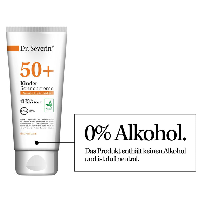 Dr. Severin 50+ kids sun cream I LSF SPF 50+ very high protection I Suitable for sensitive baby skin I vegan - BeesActive Australia