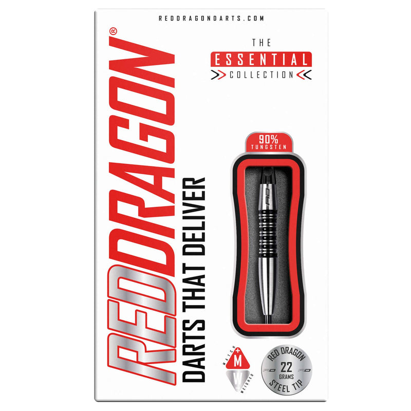 [AUSTRALIA] - Red Dragon Fusion 22g, 24g or 26g Tungsten Darts Set with Flights and Stems 22.0 Grams 