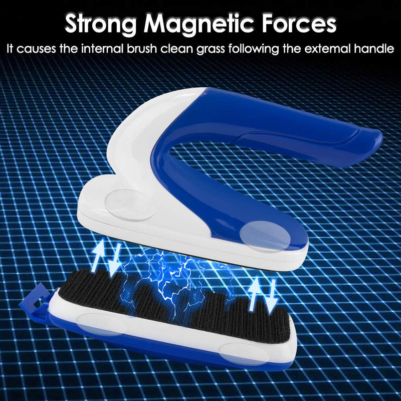 Lukovee Magnetic Aquarium Algae Scrapers Fish Tank Cleaner, Strong Magnet Scratch-Free Glass Cleaner Floating Aquatic Clean Brush with Easy Use Solid Handle L: 20~38'' (Recommended Glass Length) - BeesActive Australia