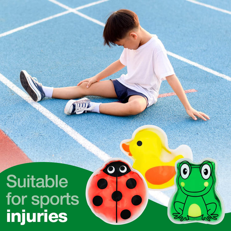 Safety First Aid Group HypaGel Kids Gel Reusable Ice Packs (Hot or Cold) - Pack of 3 for Bumps Bruises Muscle Pains - BeesActive Australia