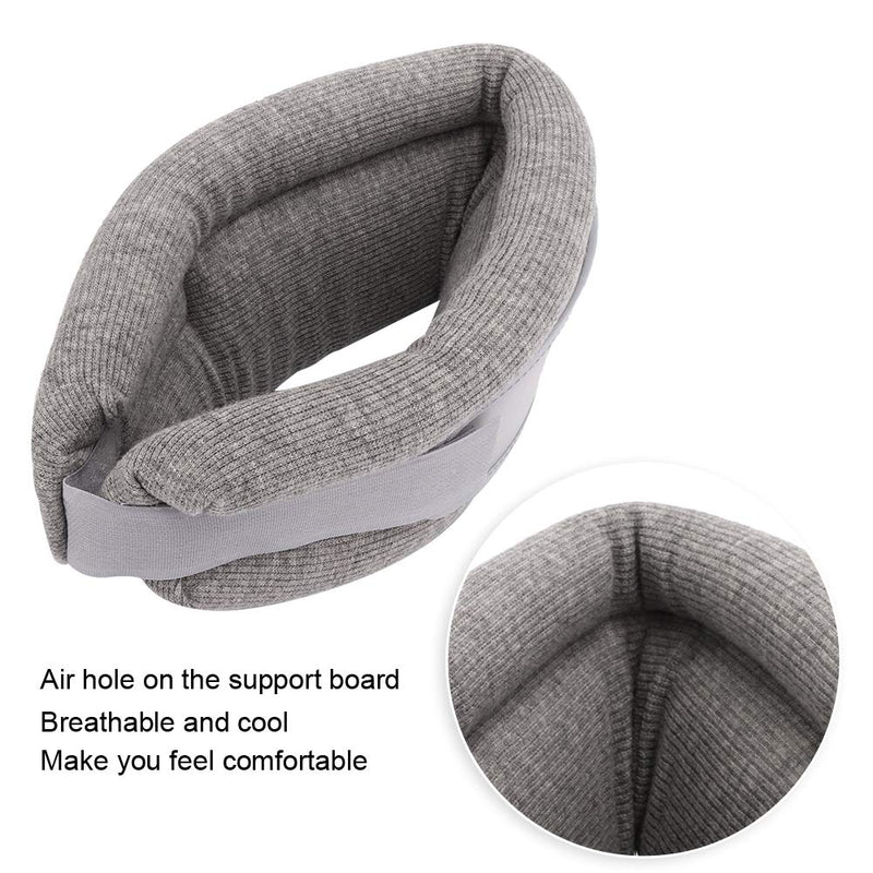 Neck Brace,Cervical Vertebra Traction Device Breathable Correction Neck Brace Fixing Strap Support(grey) Gray - BeesActive Australia