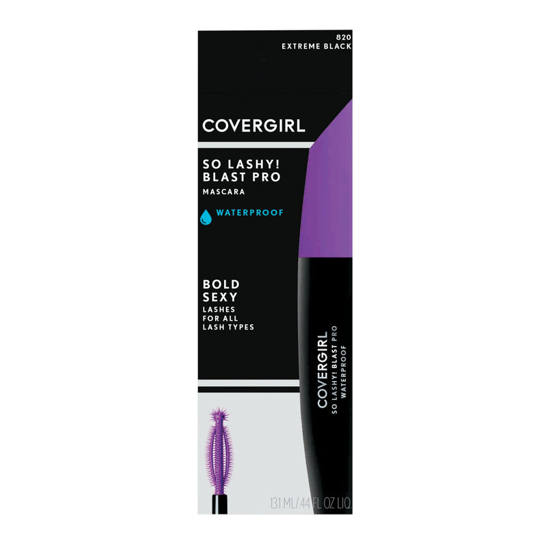 COVERGIRL So Lashy! blastPRO Waterproof Mascara Extreme Black .44 fl oz (13.1 ml) (Packaging may vary) 0.44 Fl Oz (Pack of 1) - BeesActive Australia