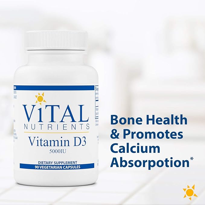 Vital Nutrients Vitamin D3 5000 iU 90 Capsule [Parallel Import Product] - BeesActive Australia