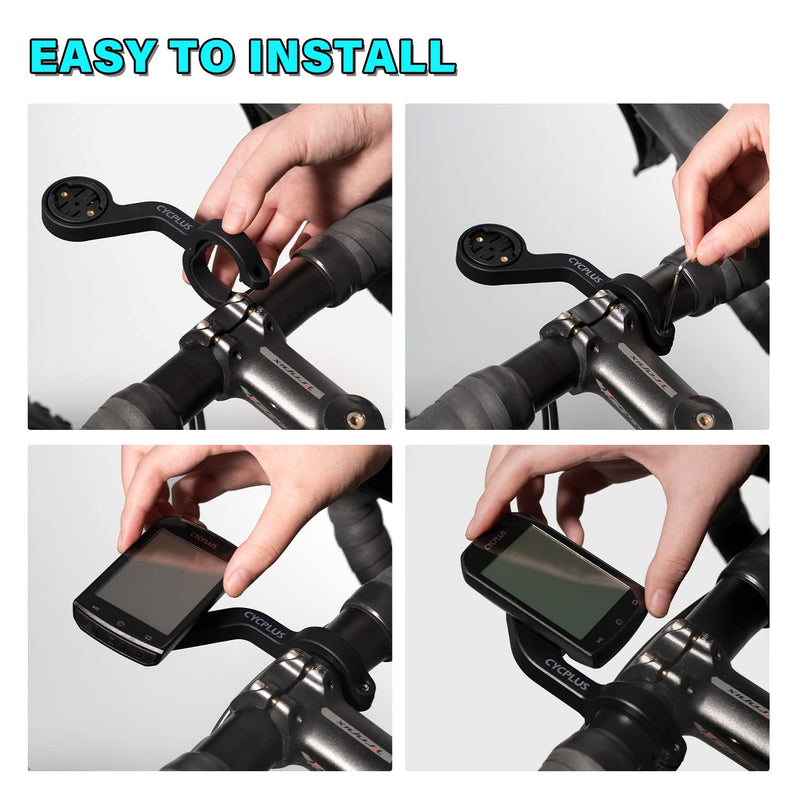 CYCPLUS Cycling Out Front Bike Mount Designed for All Cycling Computer, Garmin Edge and Other Normal Models Z2 … black - BeesActive Australia