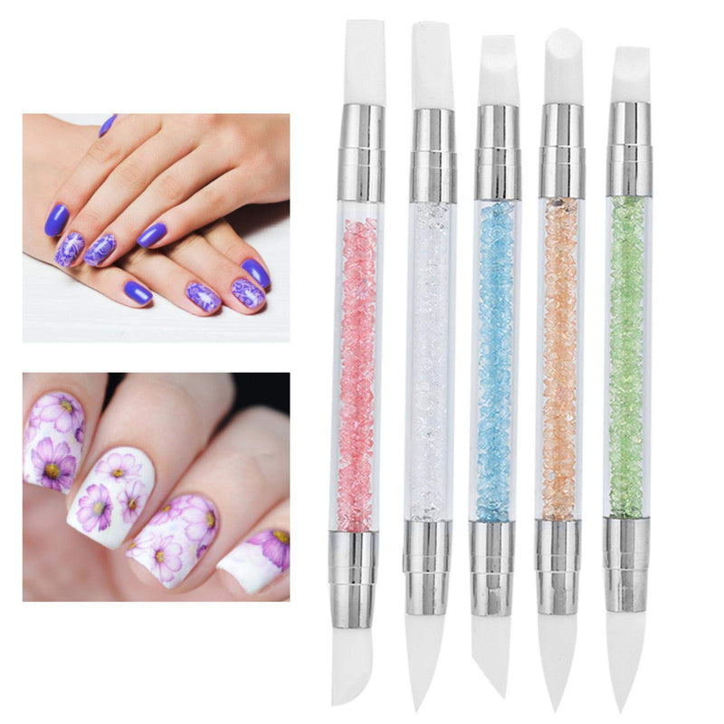 Nail Embossing Pen Nail Art Silicone Brushes for Home DIY Nail for Nail Design for Beginners - BeesActive Australia