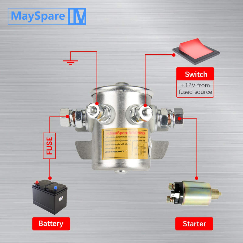 MaySpare 36 Volt Continuous Duty Solenoid, EZGO Electric Golf Car Relay #70 Series Relay Replaces E-Z-Go Electric Golf Cart 27855G01, 11761G1, 27855G02, 31680G1, 3016 - BeesActive Australia