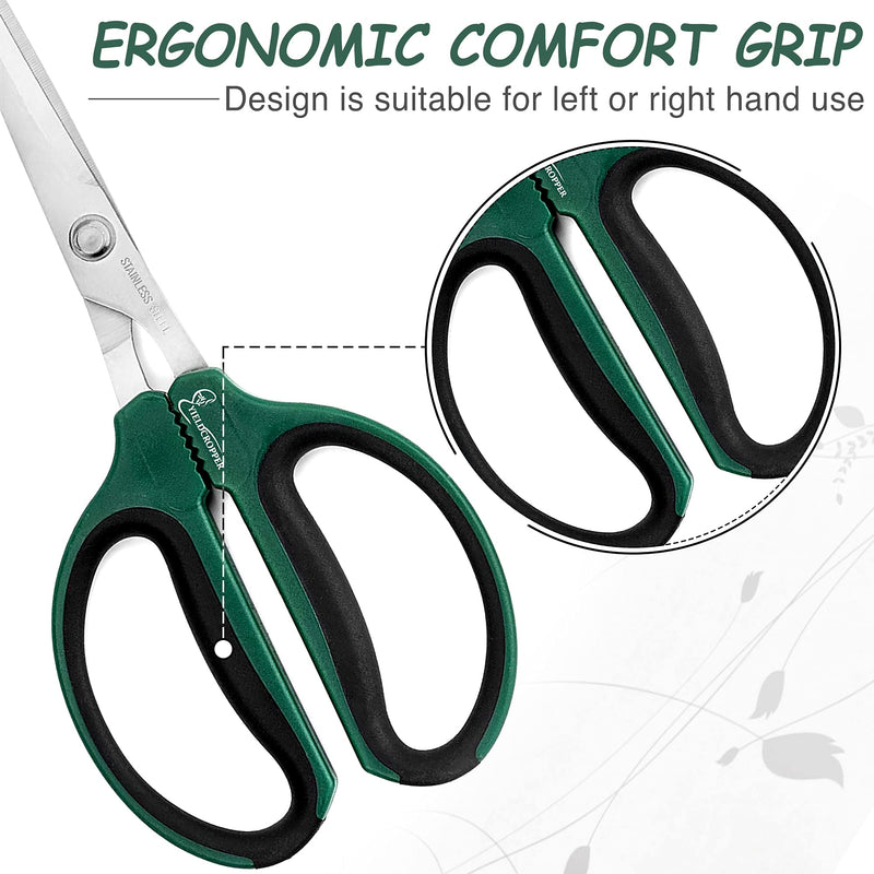 Yieldcropper Hydroponic 2-Pack Bonsai Scissors and Plant Trimming Shears Set - Stainless Steel Pruning Shears for Indoor Gardening, Succulent Harvest, and Precision Plant Care - BeesActive Australia