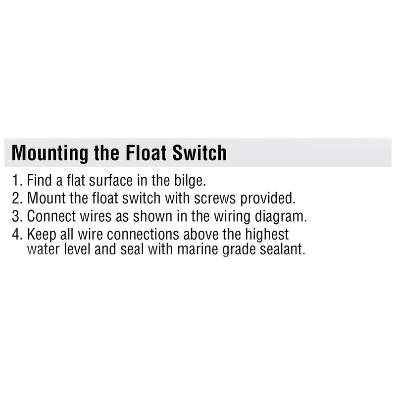 [AUSTRALIA] - Shoreline Marine Bilge Pump with Float Switch 800 GPH 