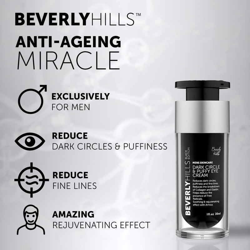 Beverly Hills Mens Eye Cream for Dark Circles, Puffy Eyes, Wrinkles and Crows Feet - BeesActive Australia