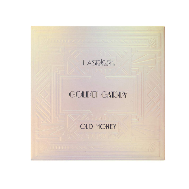 LA Splash Golden Gatsby Collection Old Money Highlighting Palette [White Gold; Gold; Champagne; Pink] - BeesActive Australia