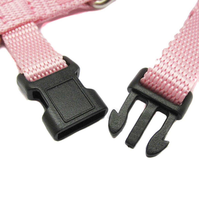 Rabbit Bunny Harness with Leash Adjustable Soft Nylon Harness Rabbit Vest Harness Lead Leash Pink Blue Lead Leash All Season for Small Animals - BeesActive Australia