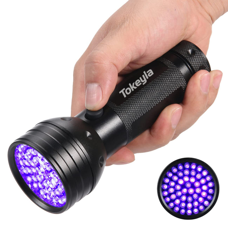Tokeyla UV Flashlight Black Light, 51 LED UV Light Handheld Blacklight, Pet Urine Detectors 395nm Detector for Pet Urine, Dog/Cat Urine Stains, Bed Bug and Scorpions（Battery Not Included） - BeesActive Australia