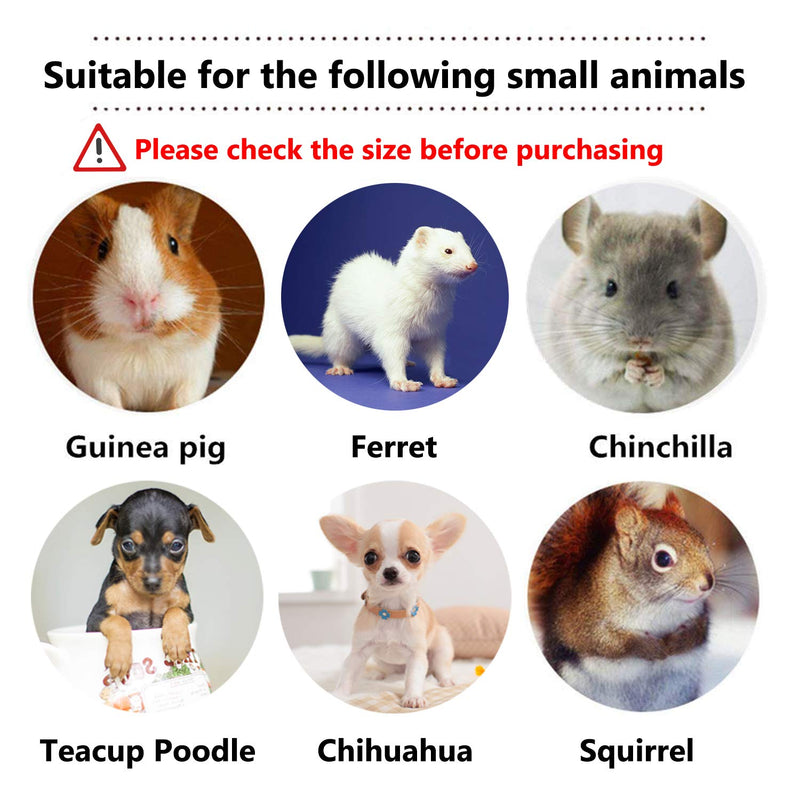 Rypet Guinea Pig Harness and Leash - Soft Mesh Small Animal Harness with Safe Bell, No Pull Comfort Padded Vest for Guinea Pigs, Ferret, Chinchilla and Similar Small Animals Pink - BeesActive Australia