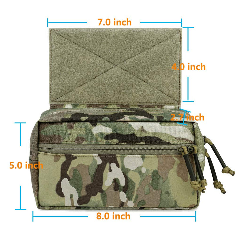 [AUSTRALIA] - KRYDEX Tactical Drop Pouch Sub Abdominal Carrying Kit Bag for Tactical Vest Chest Rig Multicam 