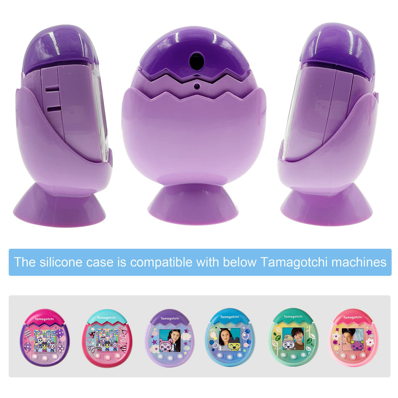 Leo Tube Desktop Dock Cradle Stand for Tamagotchi Pix Interactive Pet Machine with Camera, Holder Stand Compatible with New Tamagotchi Pix Electronic Pet Accessory (Only Holder Stand)（Purple） Purple - BeesActive Australia