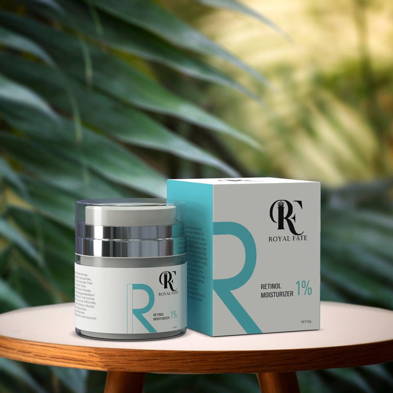 RF ROYAL FATE Retinol Moisturizer Face and Neck Skin Cream For Fine Lines and Wrinkles, and Anti-Aging Effect. Made With Shea Butter, Jojoba Oil, Vitamin E and Hyaluronic Acid. Fragrance Free 1.7 oz - BeesActive Australia