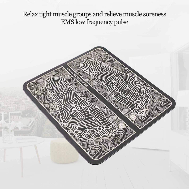 EMS Foot Massager Electric Foot Massage Pad, EMS Foot Massager Wrinkle Portable For Blood Circulation Muscle Pain Relief With 6 Modes & 9 Gears - BeesActive Australia