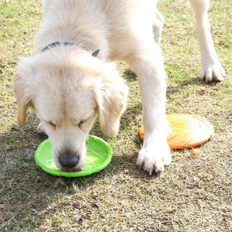 3 Pack Dog Flying Disc Floating Dog Toys, Durable Dog Training Toy Nature Rubber Flying Saucer for Outdoor Pool Water Large - BeesActive Australia