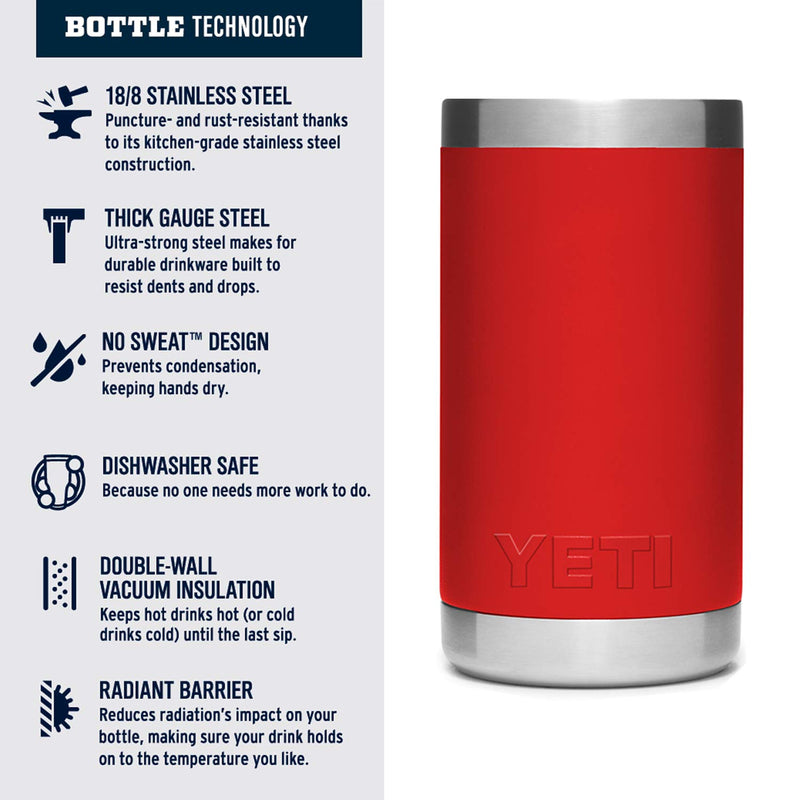 YETI Rambler Jr. 12 oz Kids Bottle, with Straw Cap Canyon Red - BeesActive Australia