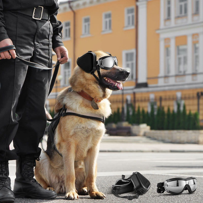 Hearing Protection for Dogs with Dog Sunglasses Dog Goggles, Dog Accessories Noise Cancelling Ear Muffs for Dogs Dog Glasses for Wind Protection Dust Protection Fog Protection Pet Accessories - BeesActive Australia