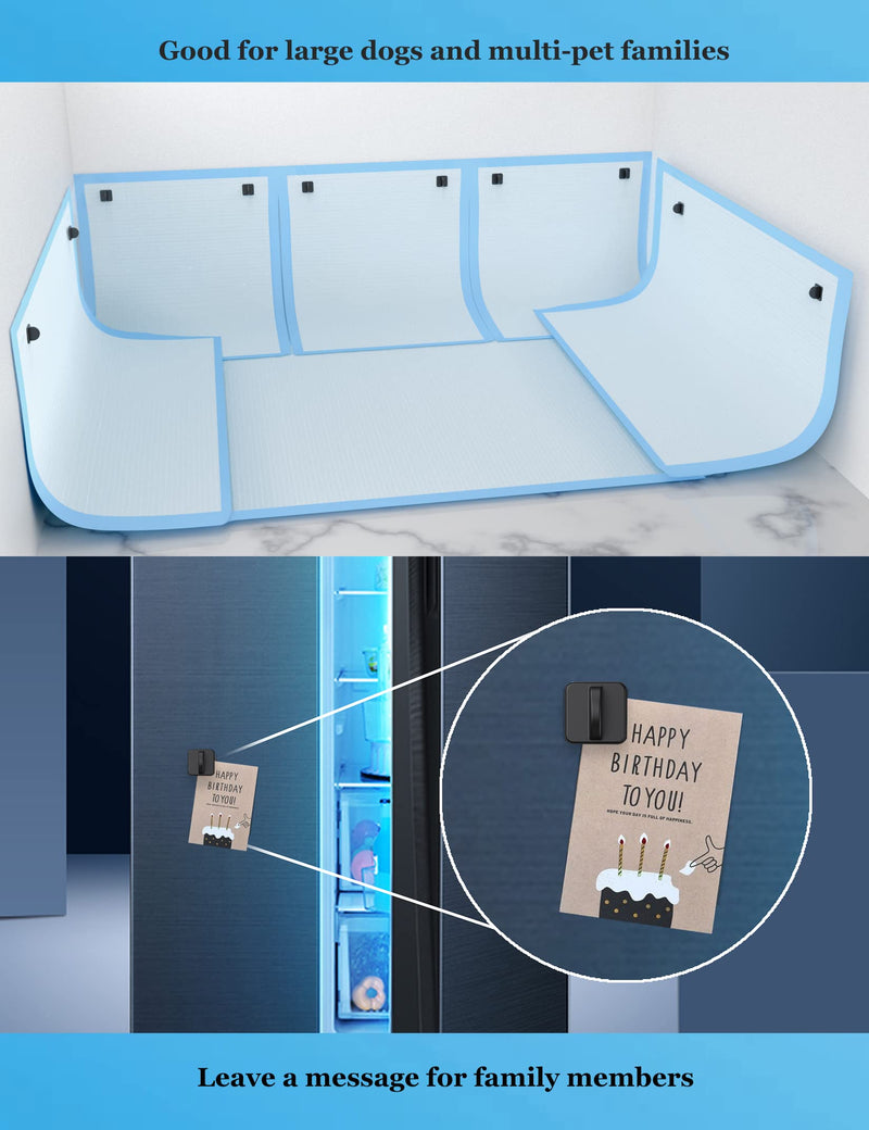 NOTMBESTM Dog Pee Pad Holder（2Pack） Potty Training Pad Magnetic Wall Holder for Leg-Lifting Dogs & Canine Urine Marking Strong Magnets No More Slipping Pee Pads Fit for Any Size of Puppy Pee Pads Black - BeesActive Australia
