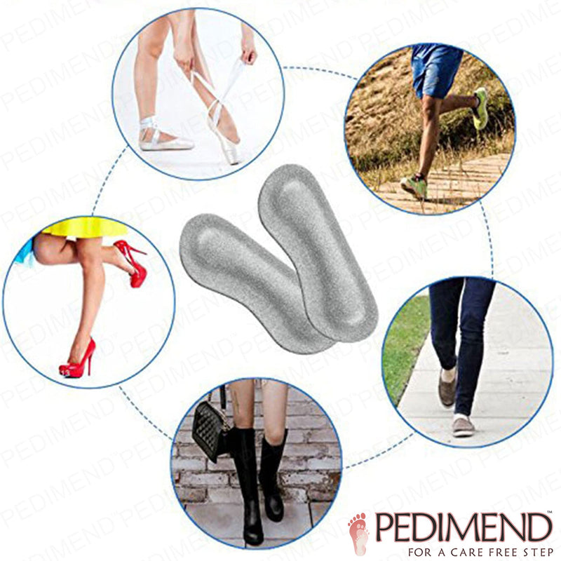 Pedimend™ Shoes Soft Suede Leather Filler Heel Grips For Snug Fit | For Men & Women | Stop Feet Heel Rubbing & Slipping | Self Adhesive Heel Grips - BeesActive Australia