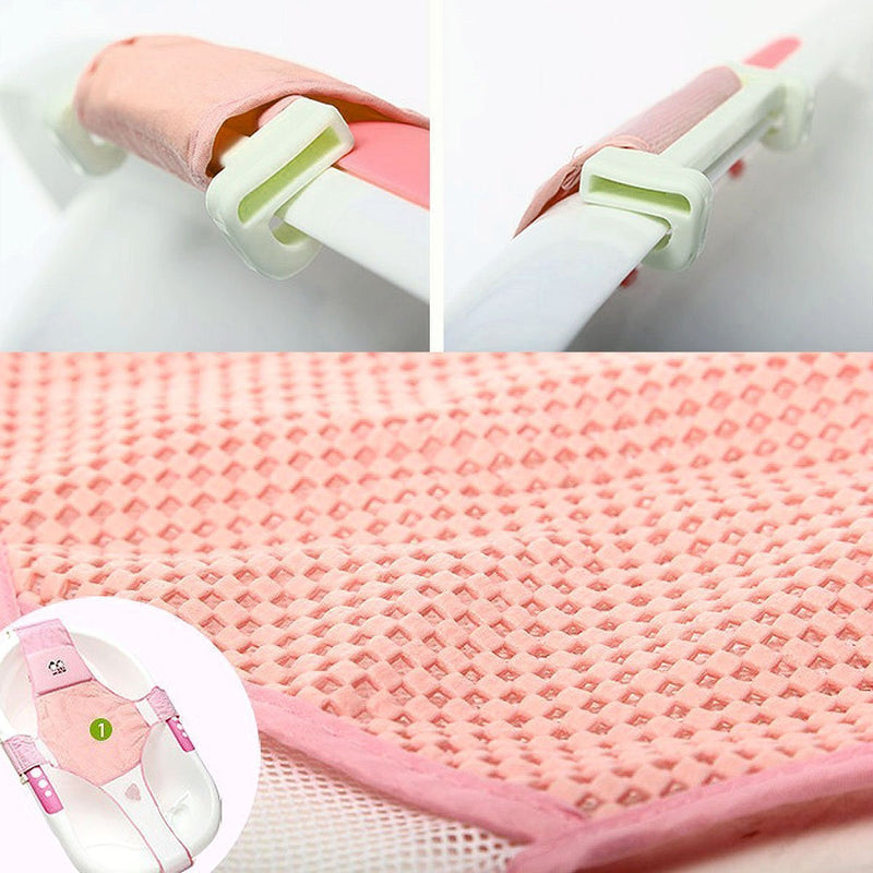 Itian Newborn Baby Infant Bath Seat Support Net Bathtub Sling Shower Mesh Bathing Cradle Seat Support Sling for Tub (Pink) Pink - BeesActive Australia
