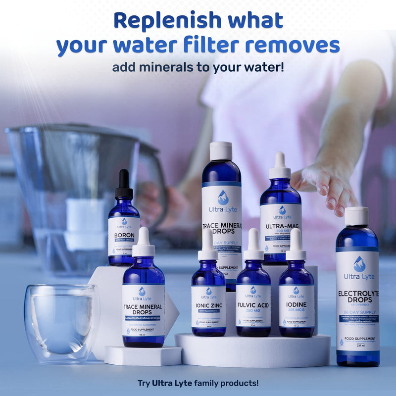 Ultra Lyte Keto Electrolytes Trace Mineral Drops � Highly Concentrated Mineral Supplements with Zero Calories � Vegan-Friendly Electrolyte Drops for Hydration, Muscle Cramp � 96 Servings - BeesActive Australia