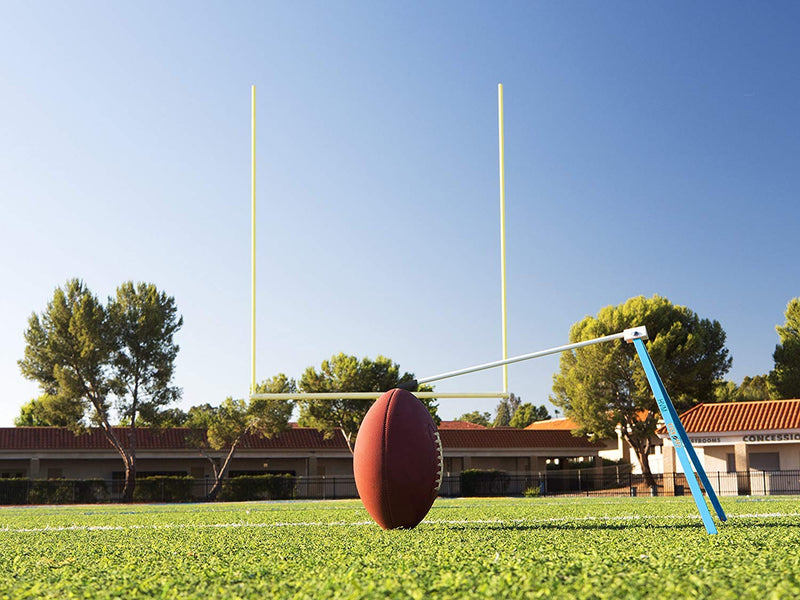 [AUSTRALIA] - Kickoff! Football Holder - Football Place Holder Kicking Tee - Use with Foot Ball Field Goal Post or Football Kicking Net (Blue and White) 