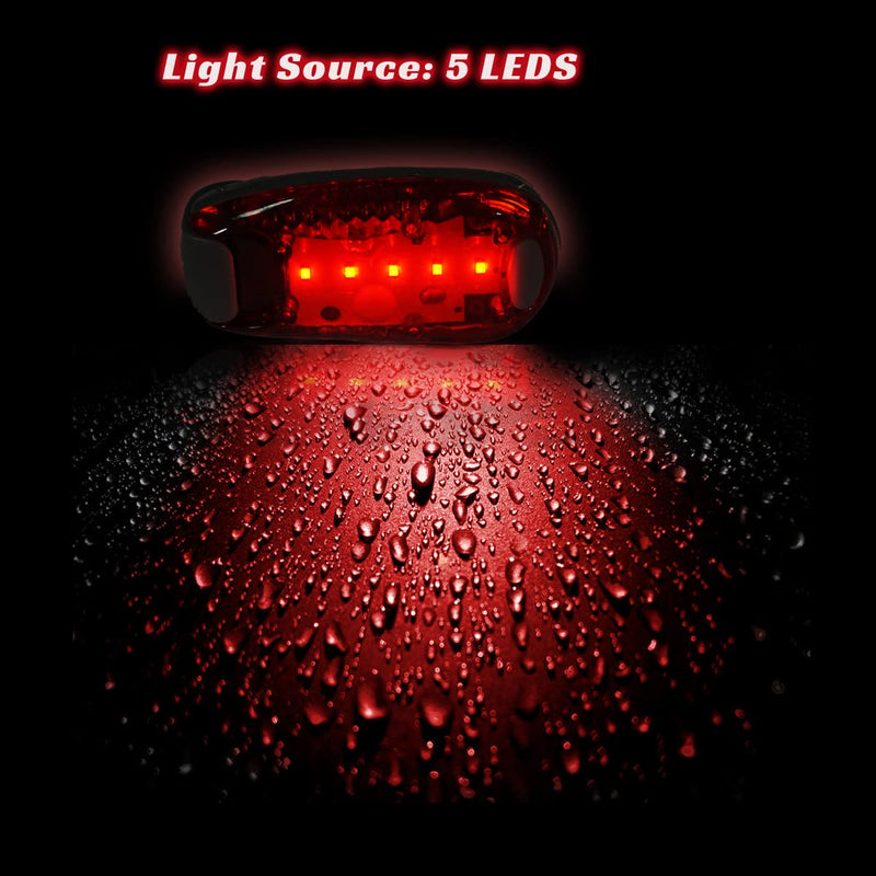 LED Safety Light (4 Pack) bike rear light bicycle tail LED | Clip On Strobe/Running Lights for Runners, Dogs, Bike, Walking | The Best High Visibility Accessories for Your Reflective Gear, Bicycle etc - BeesActive Australia