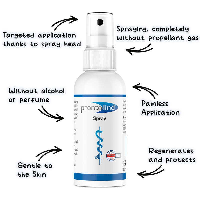 Prontolind Spray 75 ml - for Cleaning and Care of Piercings, Tunnels, Plugs and Body modifications - BeesActive Australia