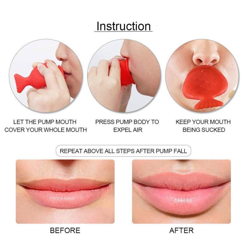Lip Plumper Device Lip Filler Beauty Pump,Soft Silicone Pout Lips Enhancer Plumper Tool, Natural Pout Mouth Tool, City Lips Lip Plumper Full of charm Lip Juvalips 1 Count (Pack of 1) - BeesActive Australia