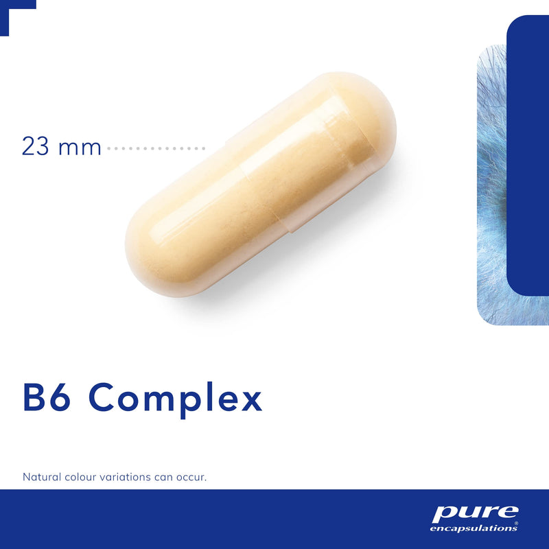 Pure Encapsulations - Vitamin B6 Complex - Hypoallergenic B Vitamin Formula with Enhanced B6 and B12-60 Capsules - BeesActive Australia