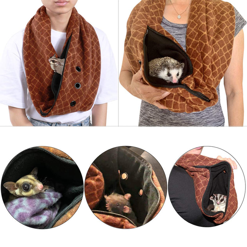 Pet Bonding Scarf - Carry Bonding Pouch - For Chinchillas, Hedgehogs, Rats, Sugar Gliders, Guinea Pigs, Rabbits, Hamsters, Gerbils, Squirrels, Ferrets, Kittens, Parrots, Birds, Reptiles Snake - BeesActive Australia
