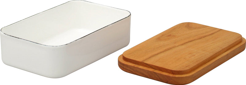 Noda Enamel BT-200 Butter Case, For 7.1 oz (200 g), Made in Japan 200ｇ - BeesActive Australia