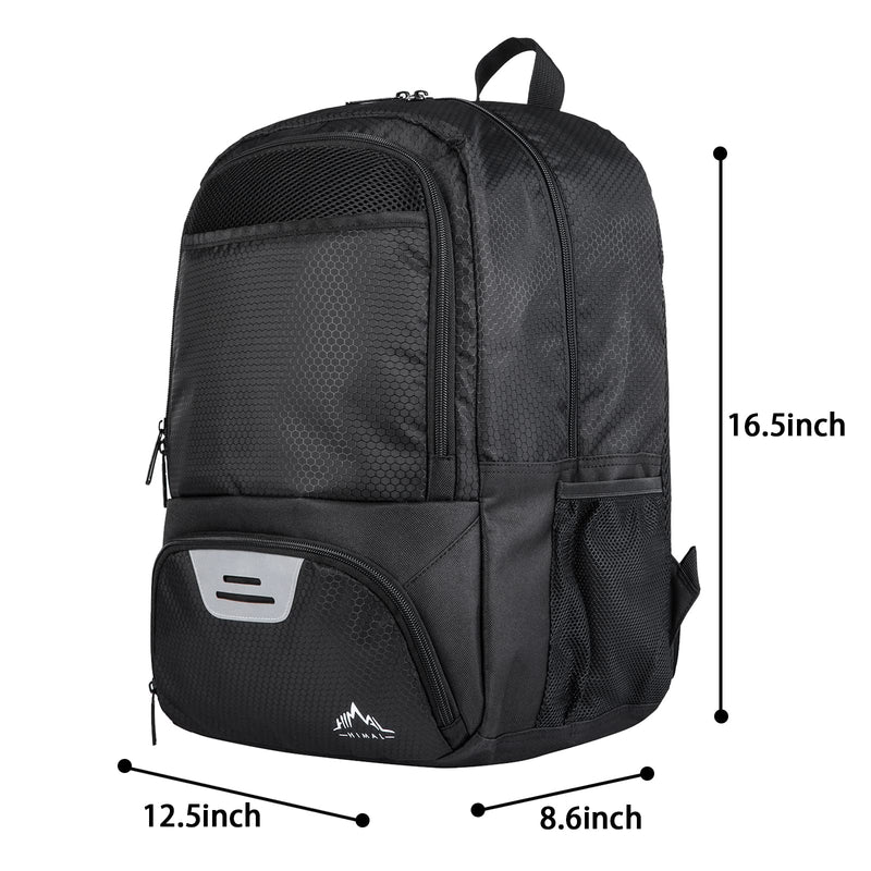Himal Outdoors Soccer Bag-Backpack for Soccer,Backpack for Football & Volleyball & Handball,Sports Bag with Separate Cleat and Ball Holder black - BeesActive Australia