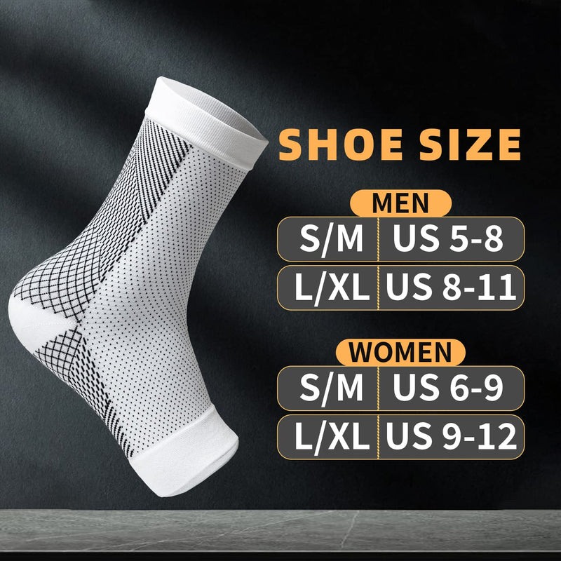 Neuropathy Socks for Women Men, Ankle Brace for Women,Soothe Relief Socks for Neuropathy Pain Women Black L/XL - BeesActive Australia