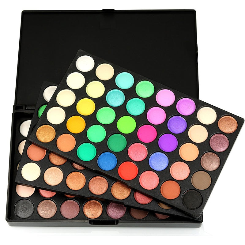 PhantomSky Professional 120 Colors Eyeshadow Palette Matte and Shimmer Highly Pigmented Eye Shadows Nudes Warm Natural Neutral Cosmetic Makeup Powder #1 - BeesActive Australia