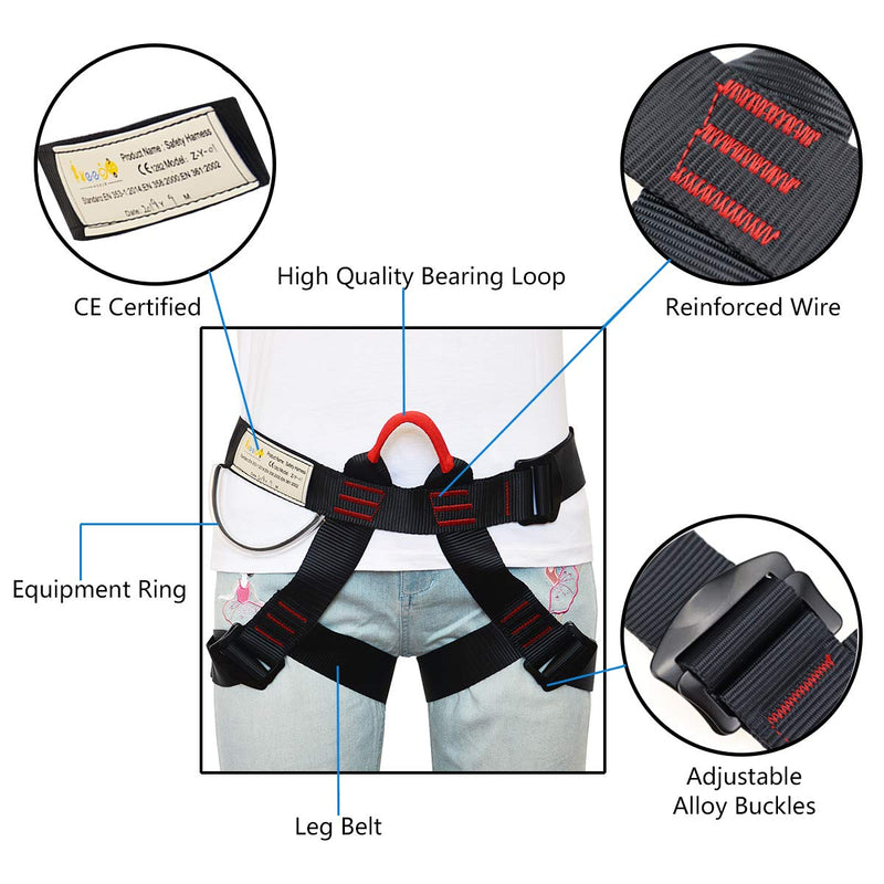 HeeJo Climbing, Rock Climbing, Half Body for Rappelling Fire Rescuing Tree Climbing Gear Zy01a - BeesActive Australia