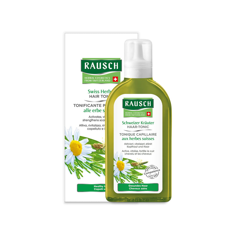 Rausch Swiss Herbal Hair Tonic (Refreshes, Prevents Dandruff and Reduces Itching - Vegan), Pack of 1 (1 x 200 ml) - BeesActive Australia