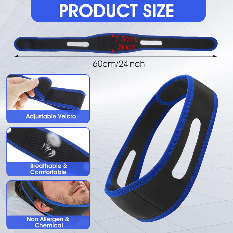 Anti Snoring Chin Strap, Adjustable Chin Strap for Snoring, Breathable Snore Stopper Effective Snoring Solution for Men Women - BeesActive Australia