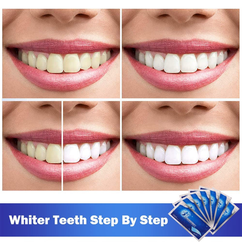 Teeth Whitening Strips,Teeth Bleaching,Whiten Teeth with Fast Results,Premium Quality Teeth Bleaching Kit for White Teeth and Fresh Breath（7pack). - BeesActive Australia