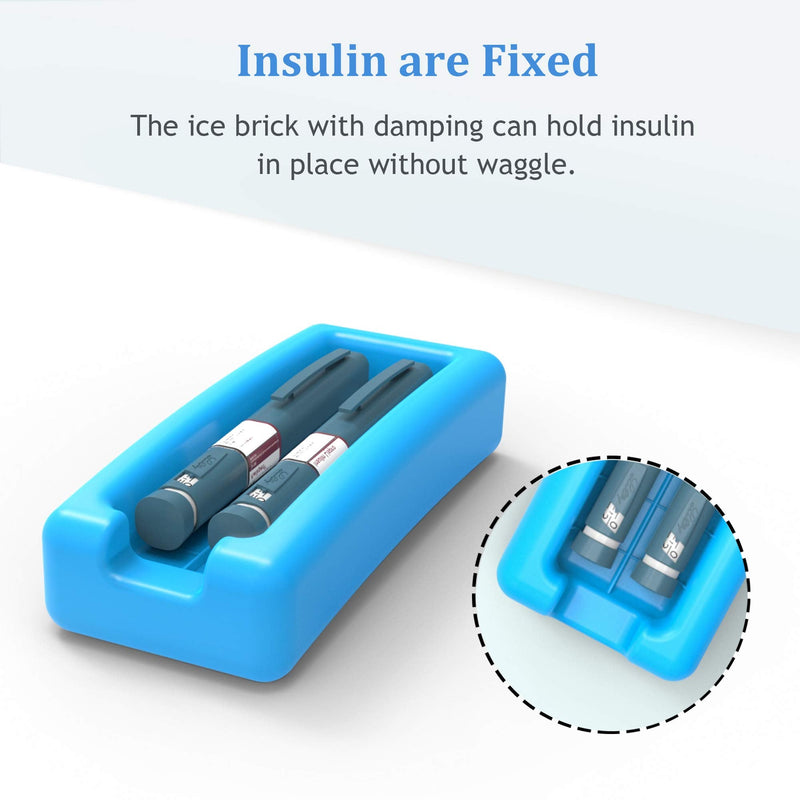 SHBC Insulin Pen Carrying Case Portable Medical Cool Travel Bag for Diabetes with Protective Ice Brick - BeesActive Australia