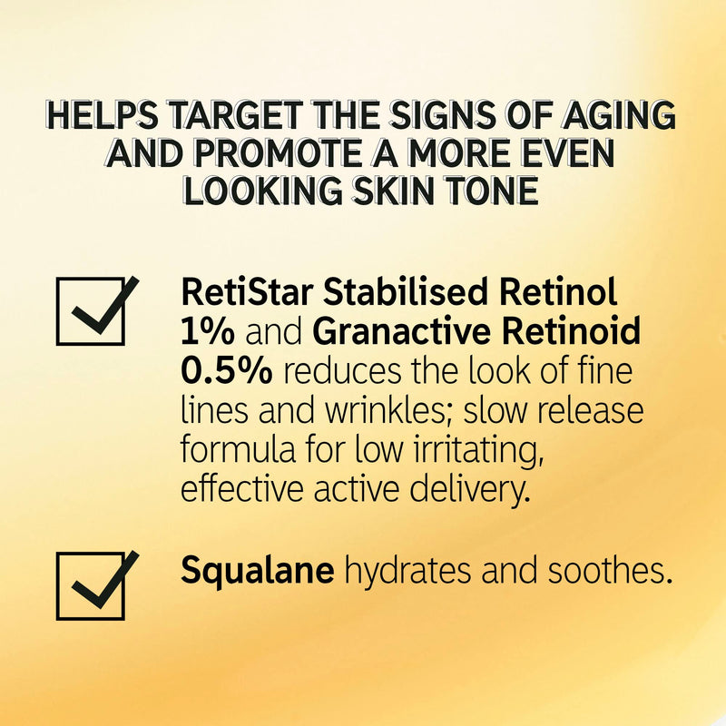The INKEY List 1% Slow Release Retinol Serum, Targets Wrinkles and Signs of Ageing 30ml, 1 fl oz - BeesActive Australia