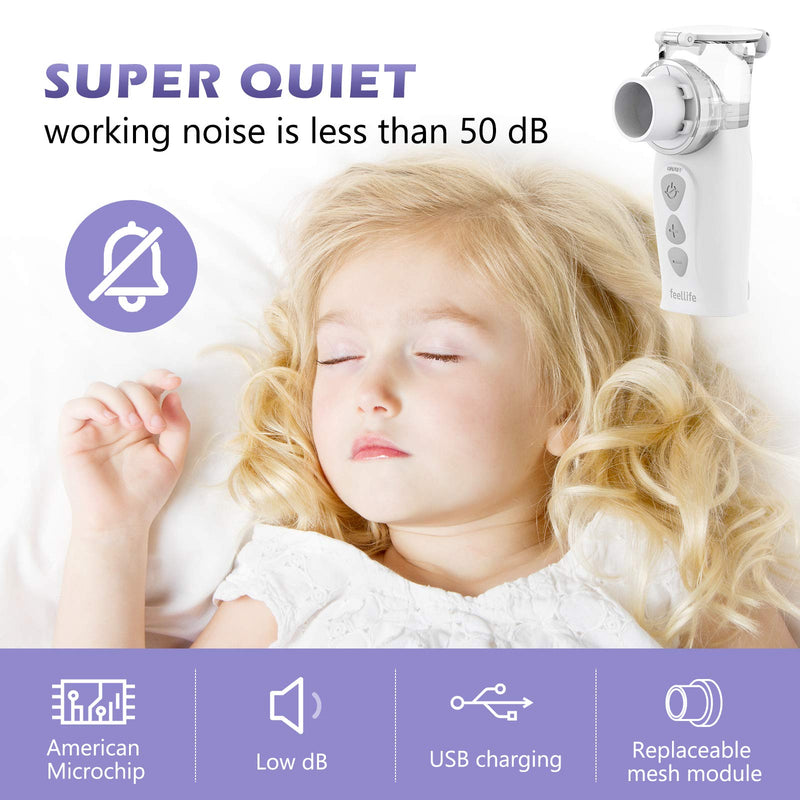FEELLIFE Portable Inhaler, Handheld Steam Atomiser, for Kids and Adults Travel and Household use - BeesActive Australia