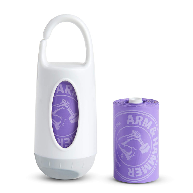 Munchkin Arm & Hammer Diaper Bag Dispenser with Bags, Lavender Scent, Colors May Vary 1 ea Colours May Vary 1 Set - BeesActive Australia