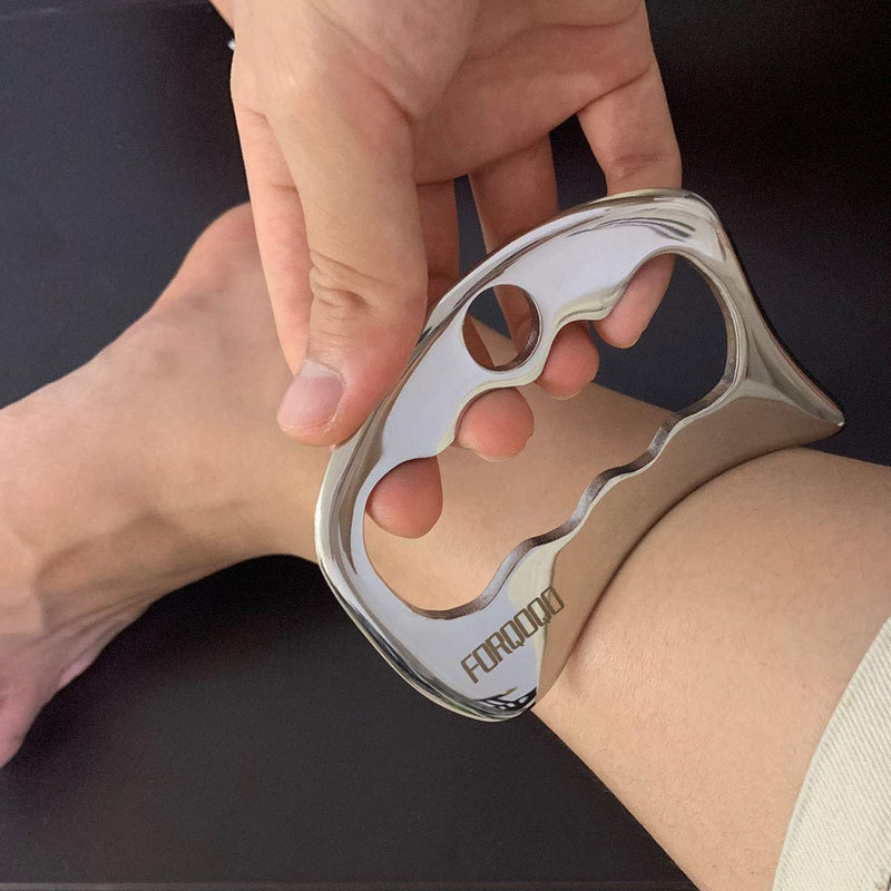 Stainless Steel Gua Sha-IASTM Tool- Gua sha Massage Tool Soft Tissue Therapy Used for Back,Neck, Legs, Arms,Shoulder (K) O shape - BeesActive Australia
