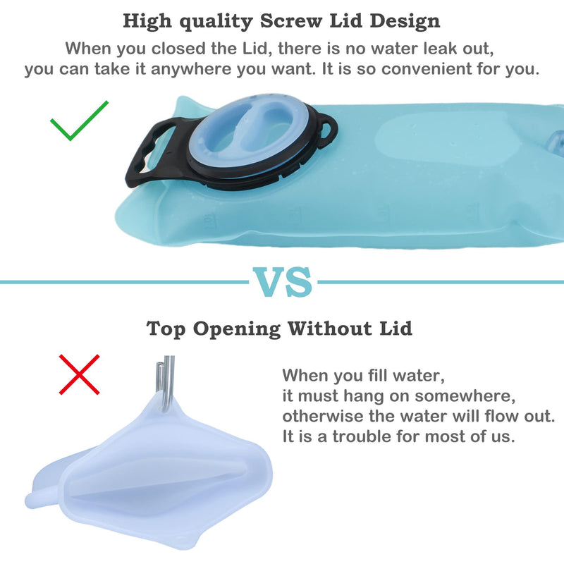 TopQuaFocus Travel Portable Enema Bag kit Anel Douche Enema Bag for Men Women Colon Cleansing 2L TPU - BeesActive Australia