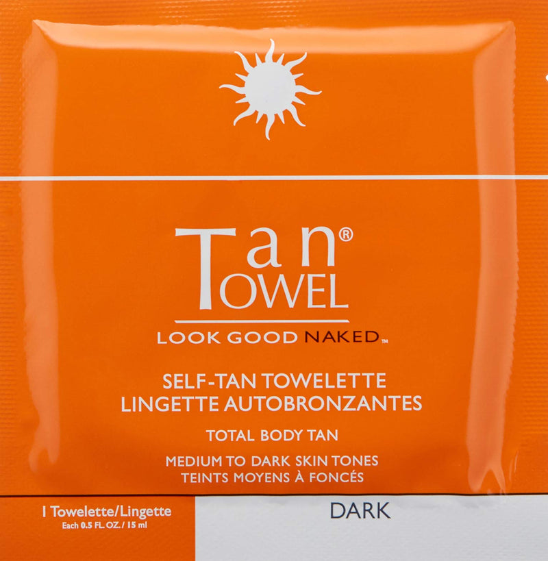 Tan Towel Total Body Tan Dark, 0.25 fl. oz. - BeesActive Australia